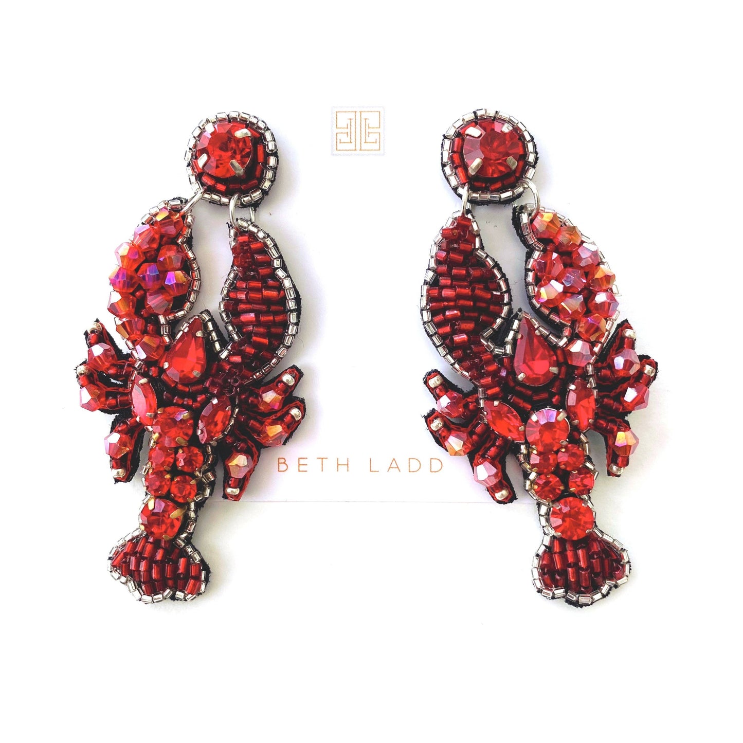 Handmade Lobster Earrings