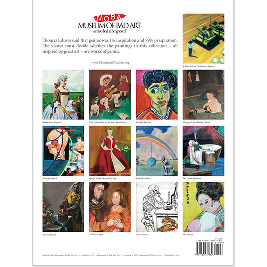 The Museum of Bad Art 2024 16-Month Calendar