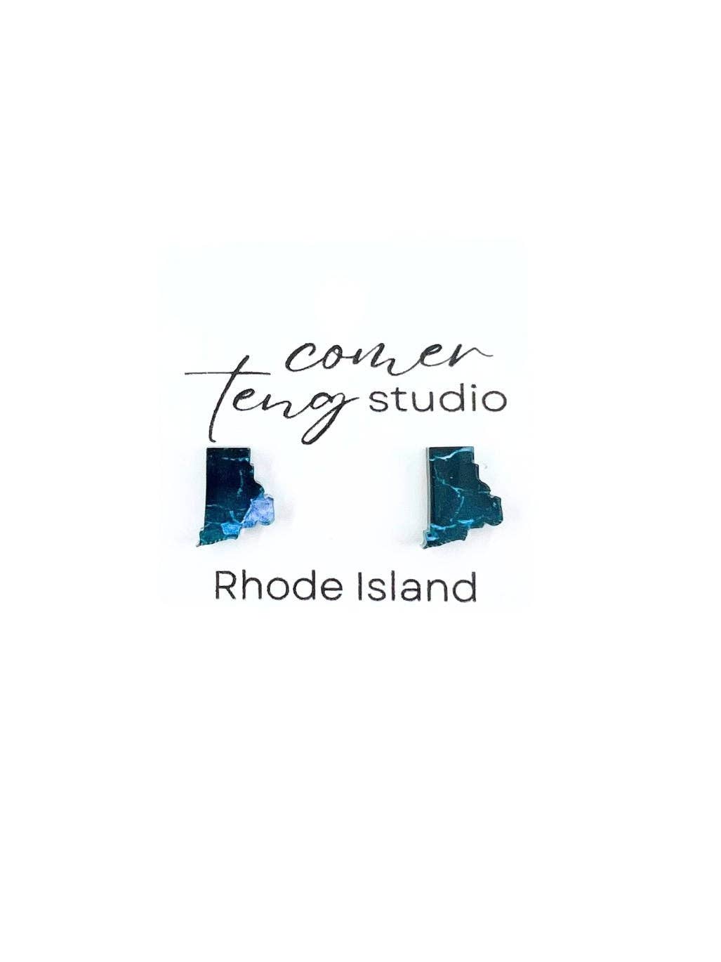 New England State Stud Earrings