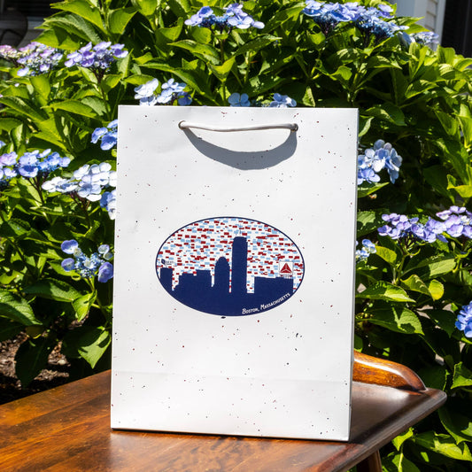 Boston Skyline Gift Bag 13x10x4.5 with Citgo Sign