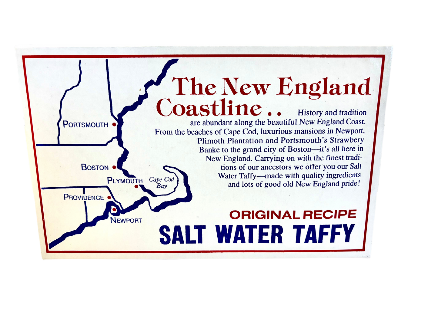14 Ounce Salt Water Taffy- New England