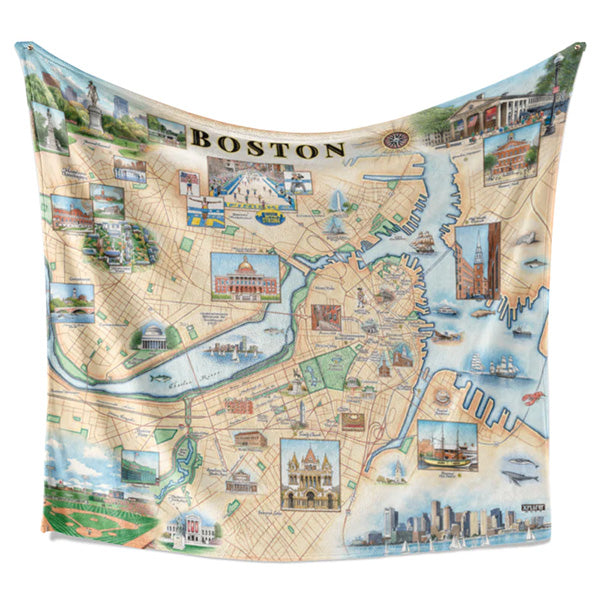 Boston Fleece Blanket