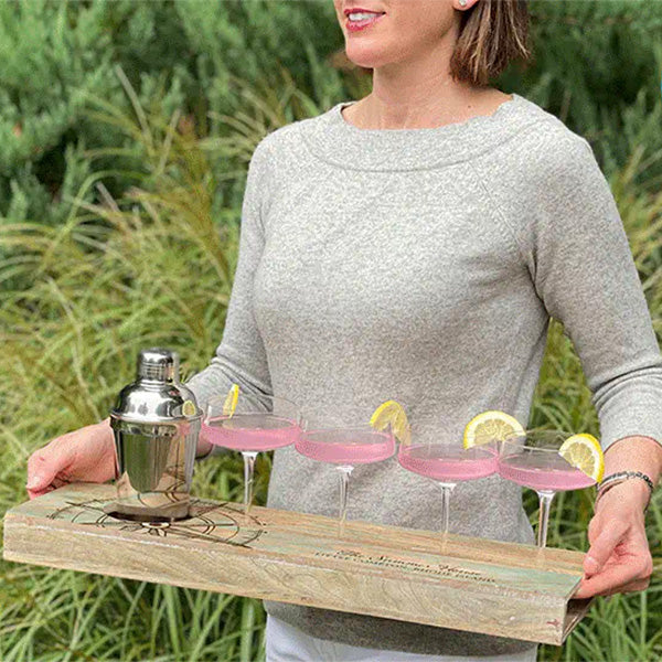 Personalized Wine Bottle Serving Tray