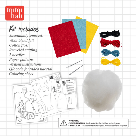 Bub the Lobster Sewing Kit