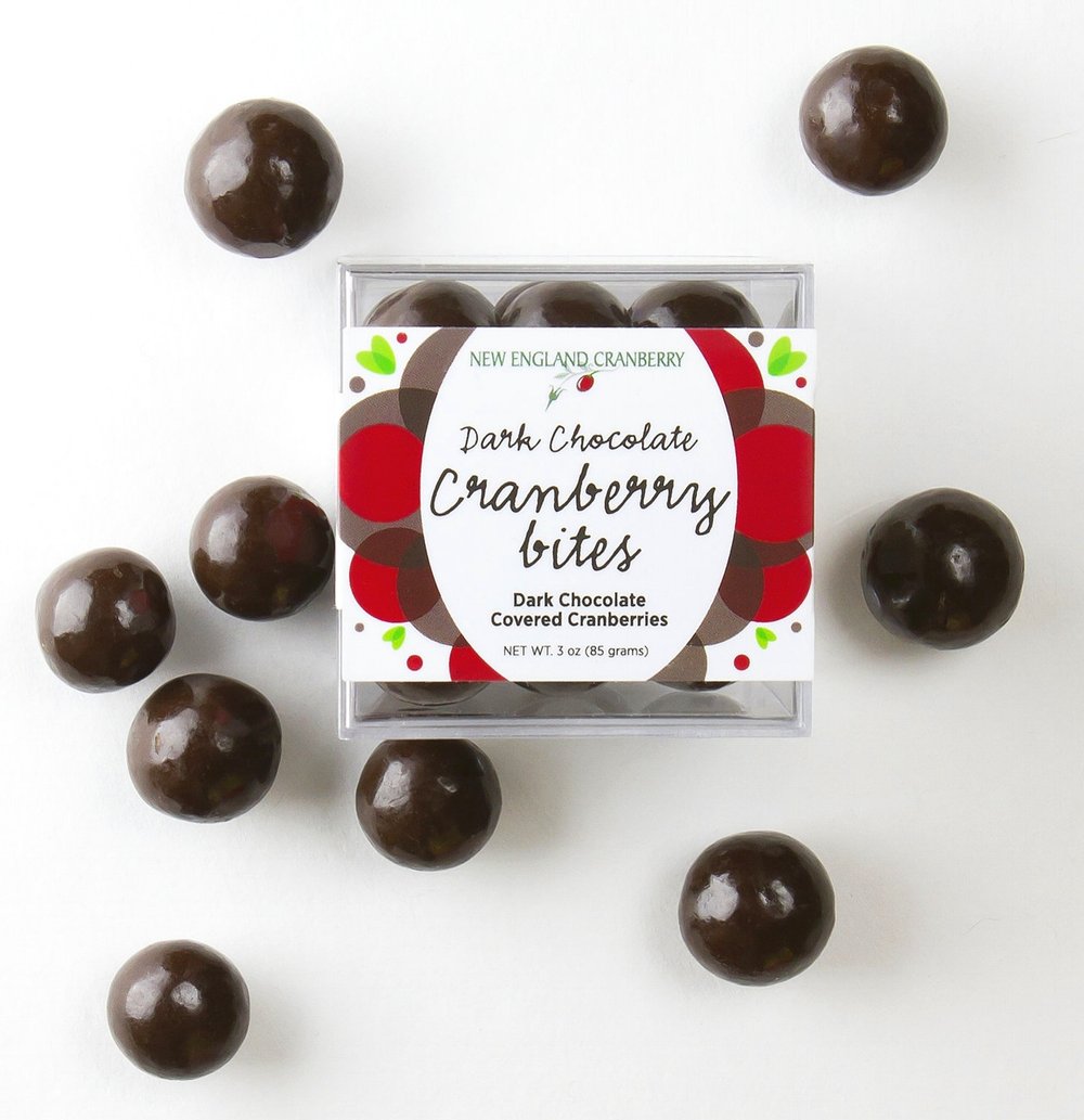 New England Cranberry 3oz Dark Chocolate Covered Cranberries