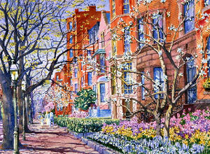 Springtime Walk - Art Print