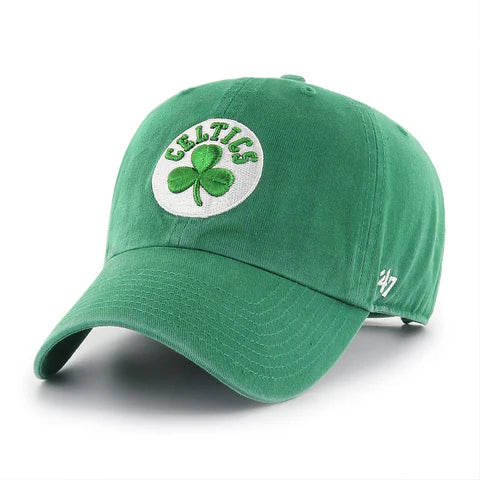 Boston Celtics Kelly Green  Clean Up Hat