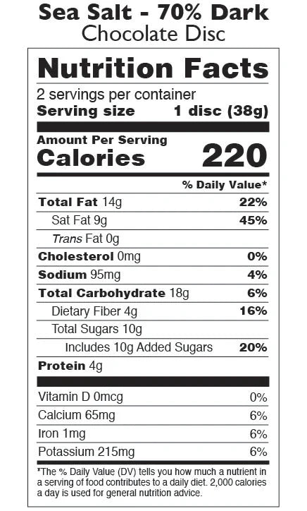 Taza Chocolate Sea Salt Disc