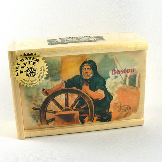 Old Salty Wooden Box of Taffy