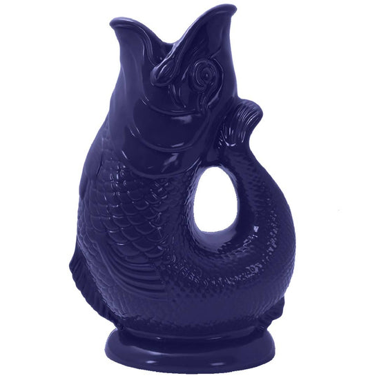 Large Cobalt Blue Gluggle Jug