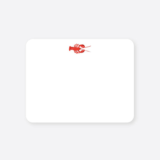 Lobster flat notecard set