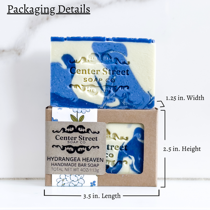 Hydrangea Heaven Summer Handmade Soap Bar - 4oz