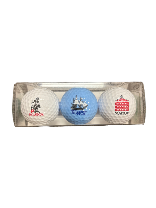 Sleeve of Boston Golf Balls