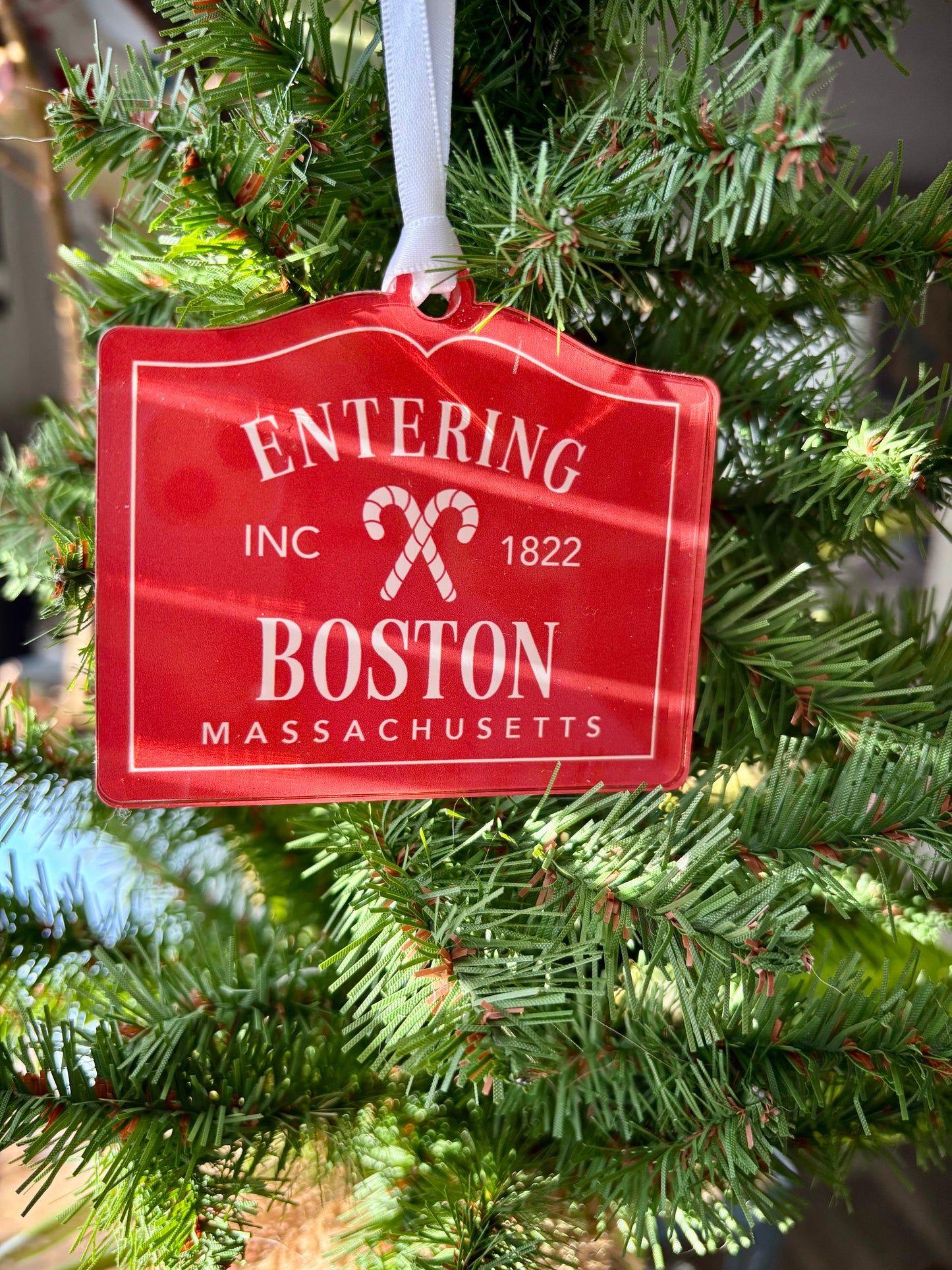 Entering Boston Holiday Ornament