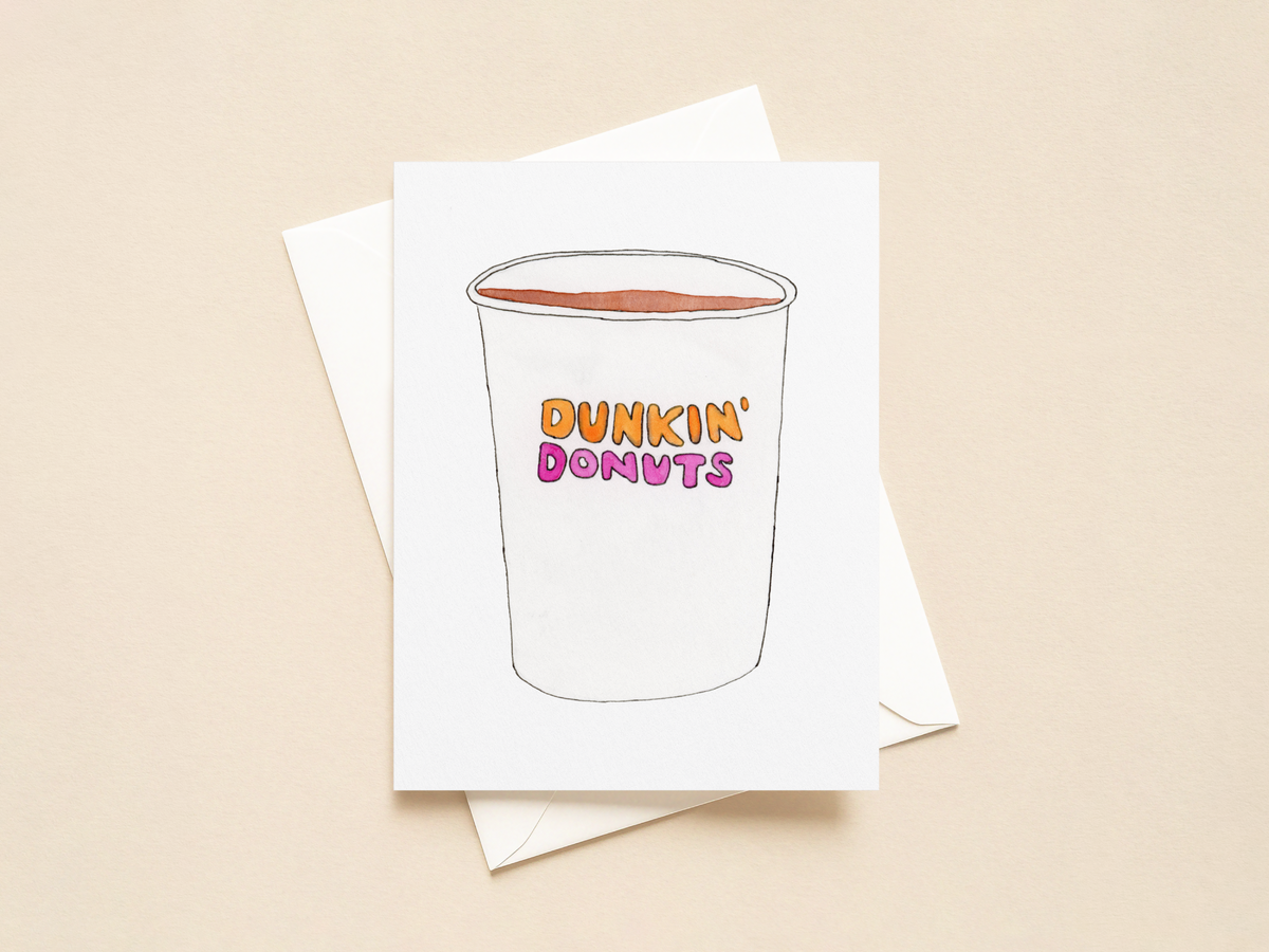 Dunkin' Donuts Greeting Card - New England Food