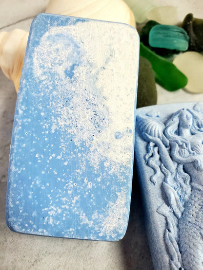 Wild Blueberry Hidden Sea Glass Salt Soap Bar