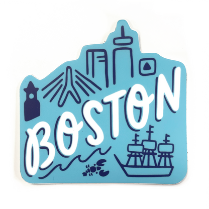 Boston City Vinyl Sticker