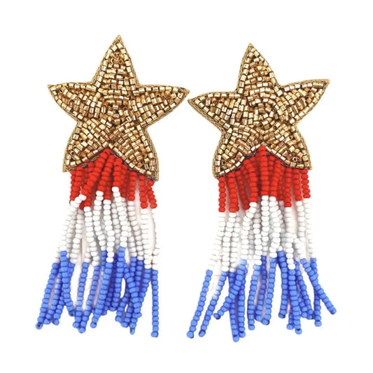 Patriotic Star Earrings
