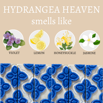 Hydrangea Heaven Summer Handmade Soap Bar - 4oz