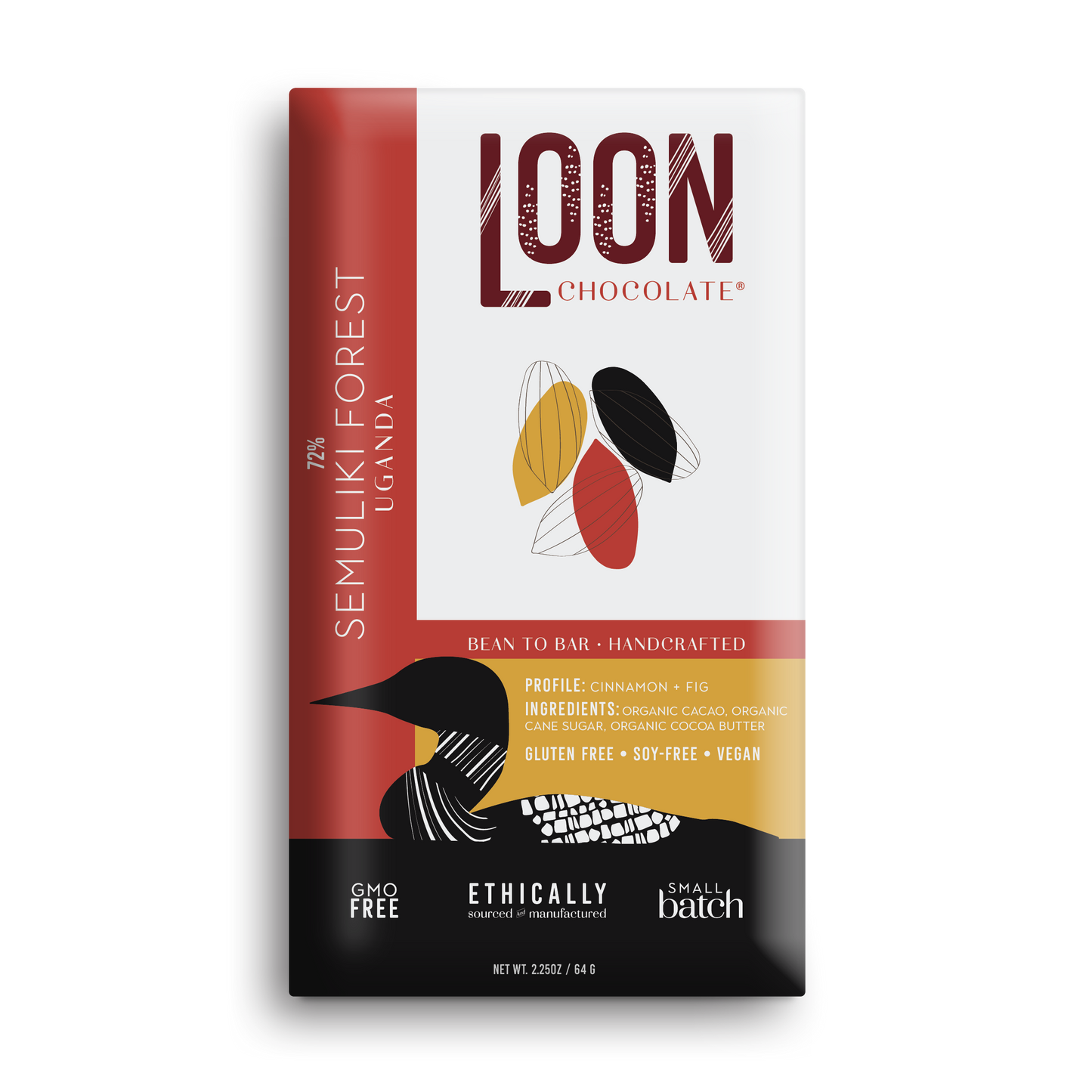 Loon Chocolate 72% Dark - Uganda Semiliki Forest