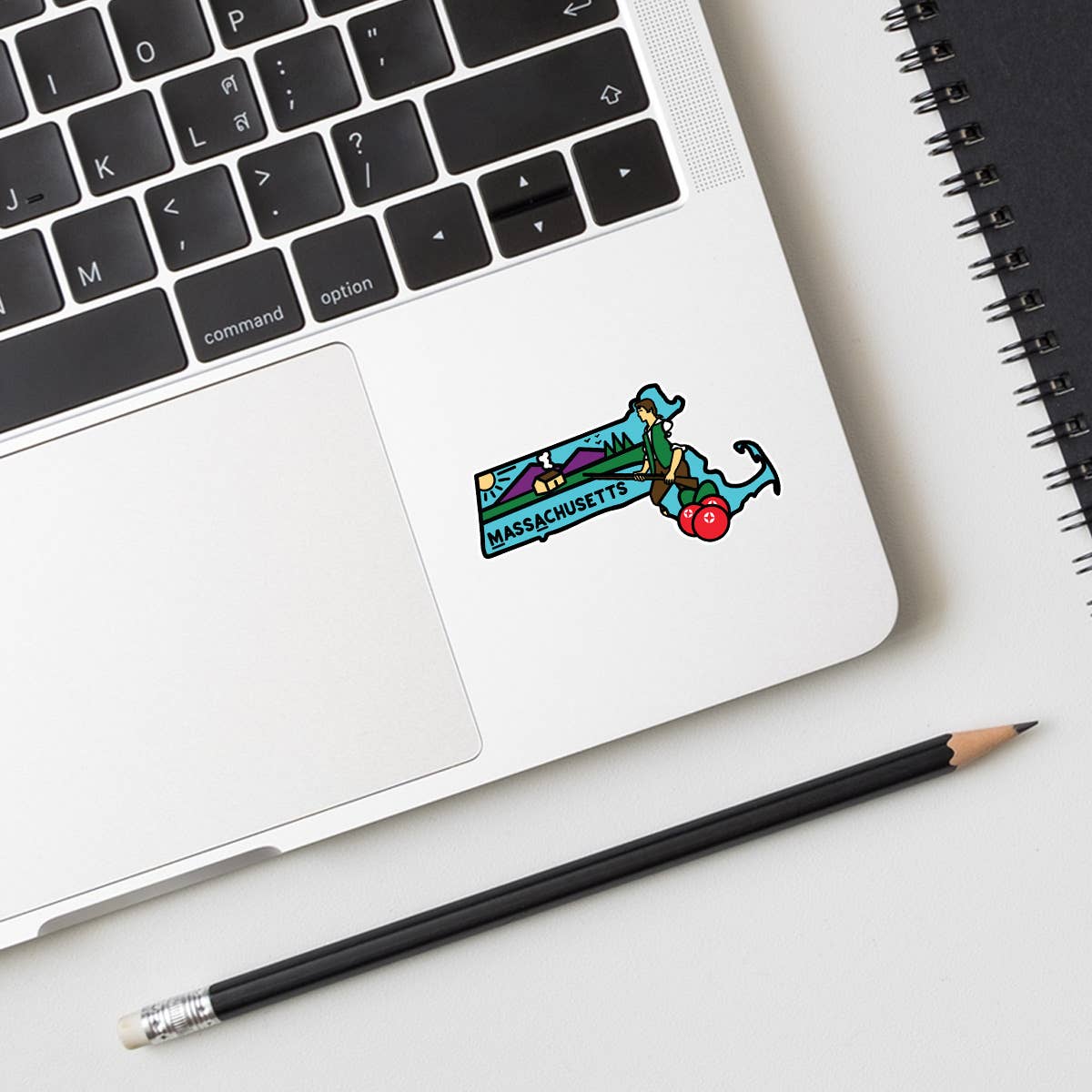Massachusetts Minuteman Mini Vinyl Sticker