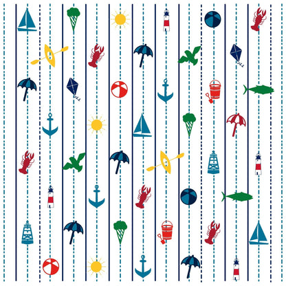Seaside Note Card Set, 8 Cards with Envelopes