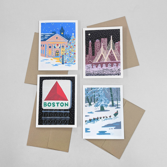 Boston Special Edition Holiday Box Set - 4 Different Designs