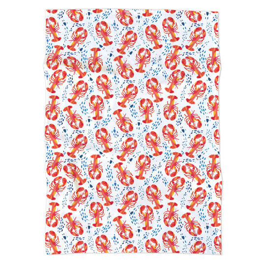 Lobster Coastal Tea Towel