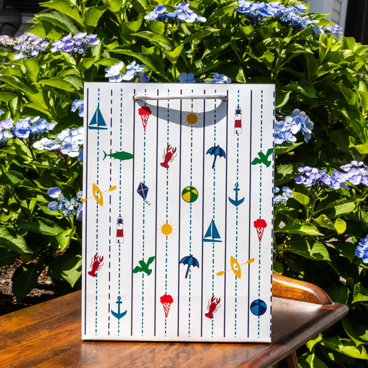 Seaside Gift Bag 13x10x4.5"