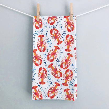 Lobster Coastal Tea Towel