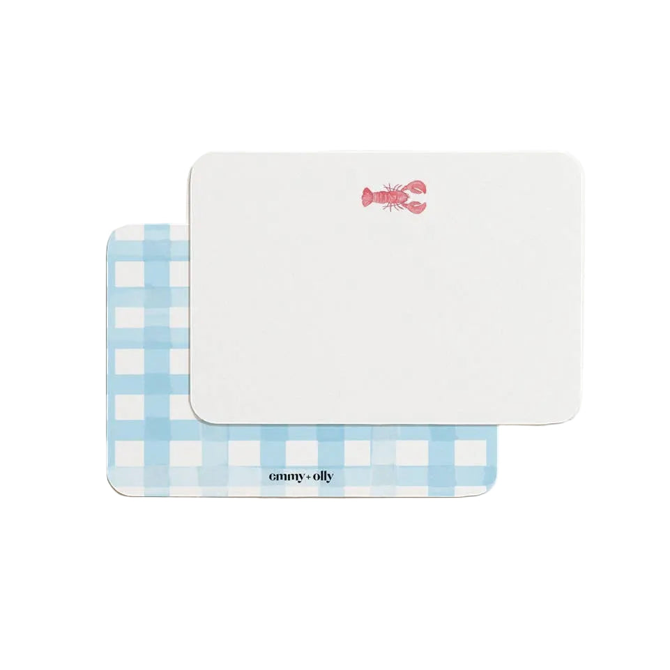 Stationery Box Set - Lobster - Set of 10