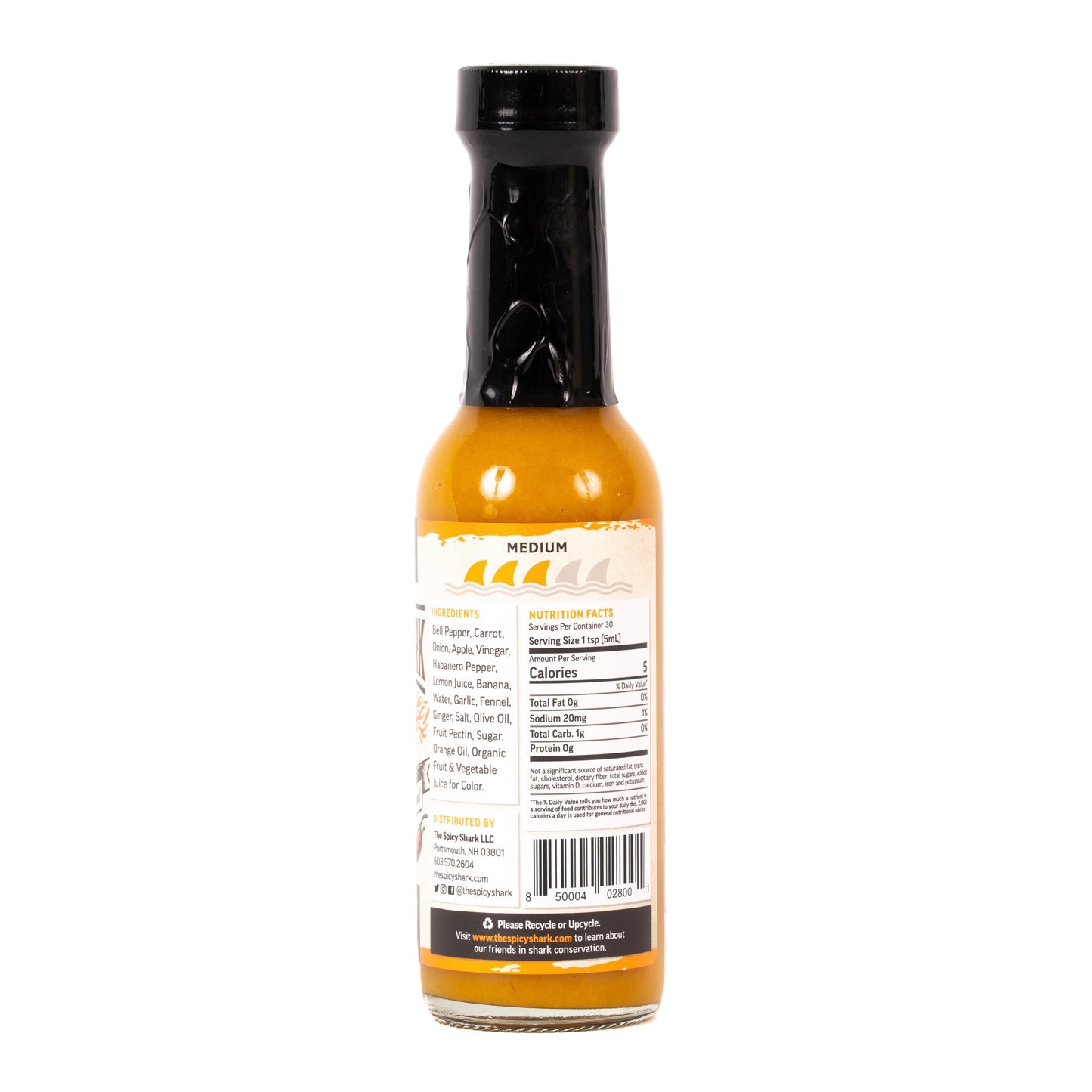The Spicy Shark Original Habanero Hot Sauce