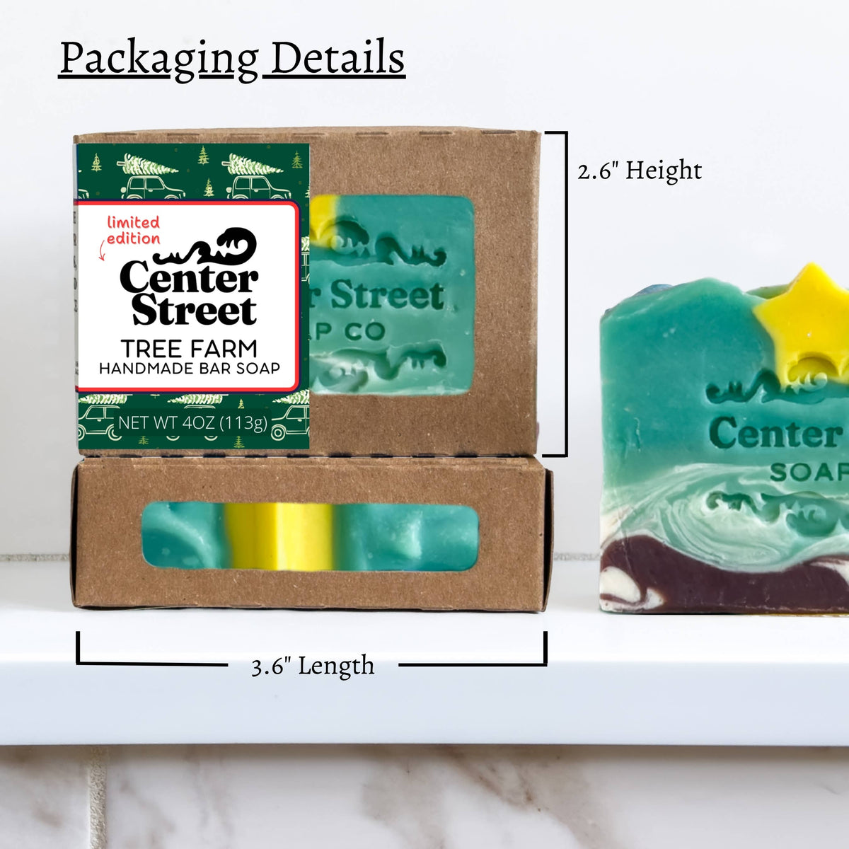 Tree Farm Christmas Handmade Bar Soap- 4oz