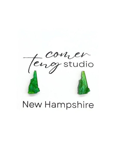 New England State Stud Earrings