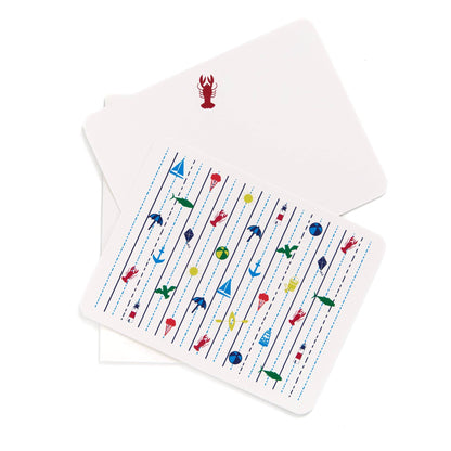 Seaside Flat Cards | Box Set of 8