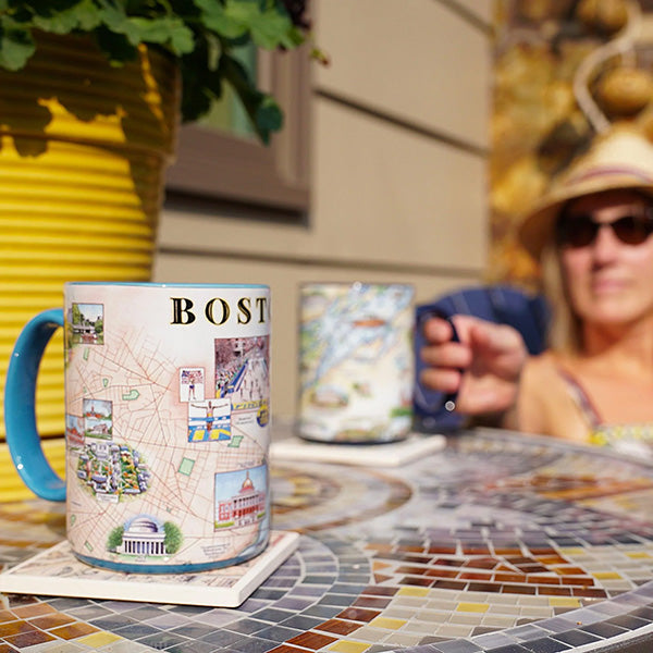 Boston City Map Ceramic Mug