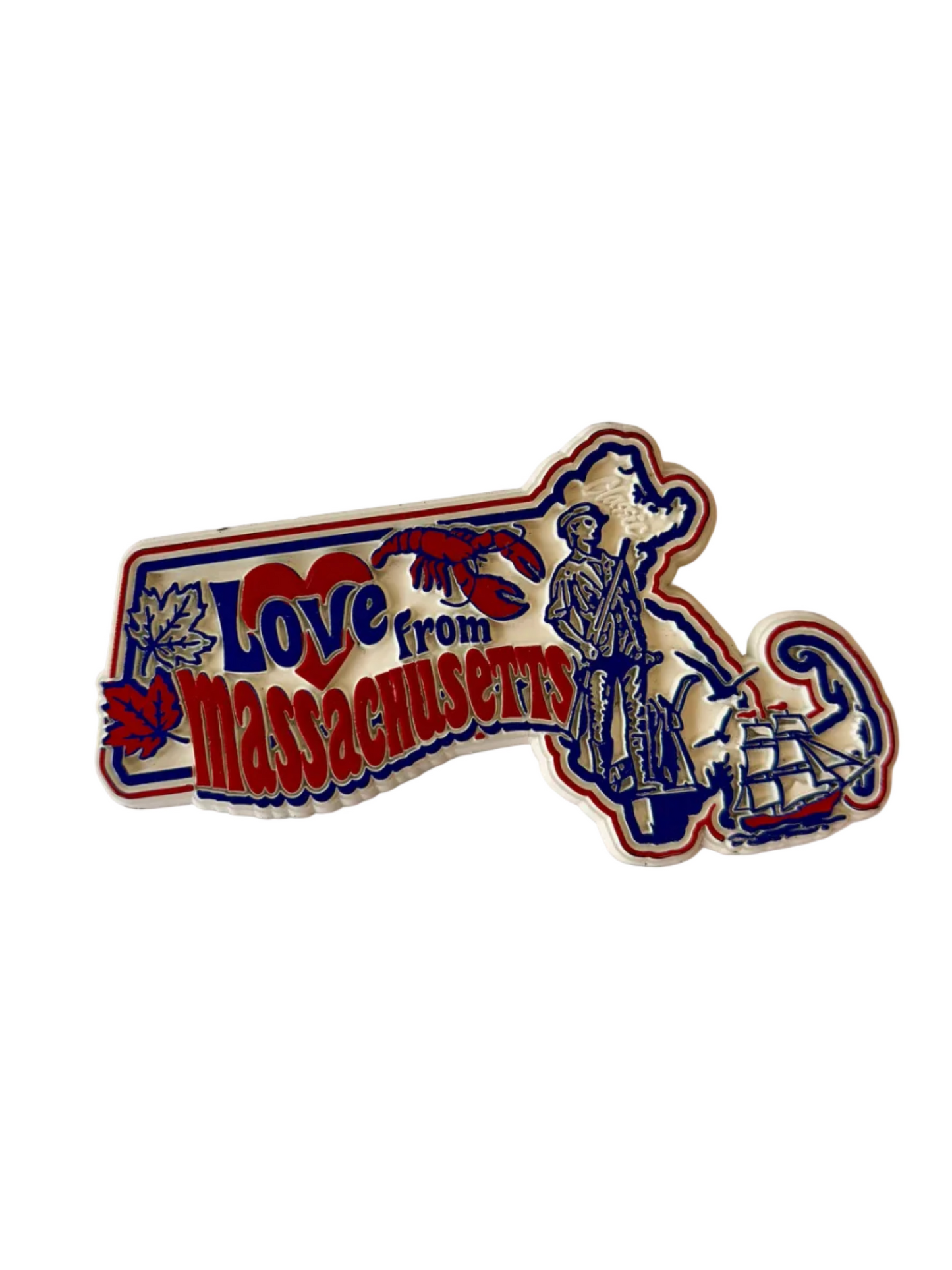 Massachusetts Vintage Magnet