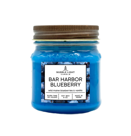 Bar Harbor Blueberry 8oz Scented Soy Candle