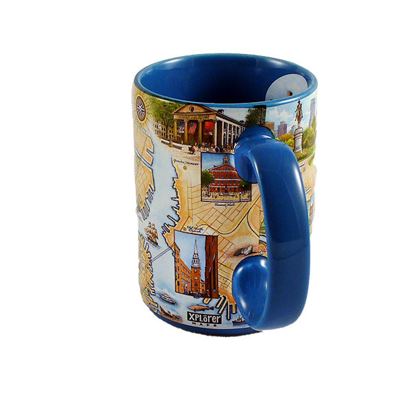 Boston City Map Ceramic Mug