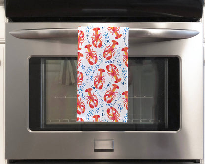 Lobster Coastal Tea Towel