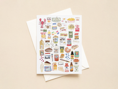 Local New England Foods Collection - Everyday Greeting Card