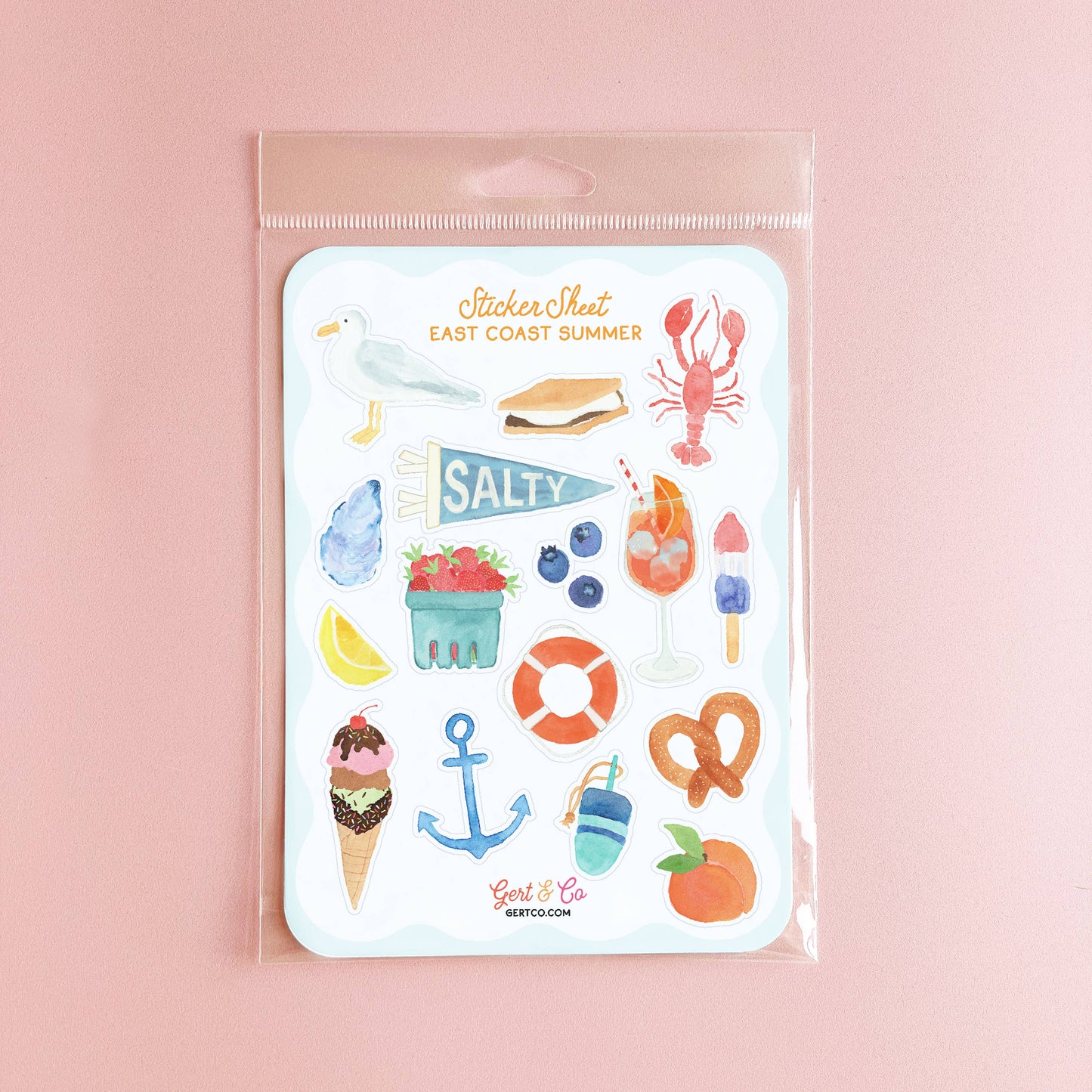 East Coast Summer Sticker Sheet