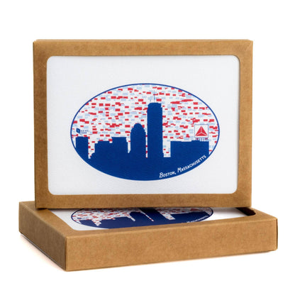 Boston Skyline Note Card Set | Citgo Sign | 8 Cards