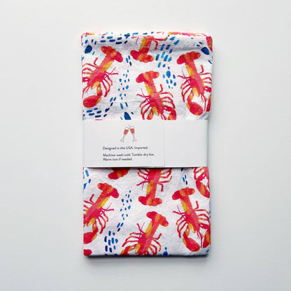 Lobster Coastal Tea Towel
