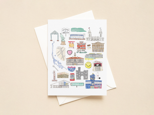 Worcester Icons Greeting Card