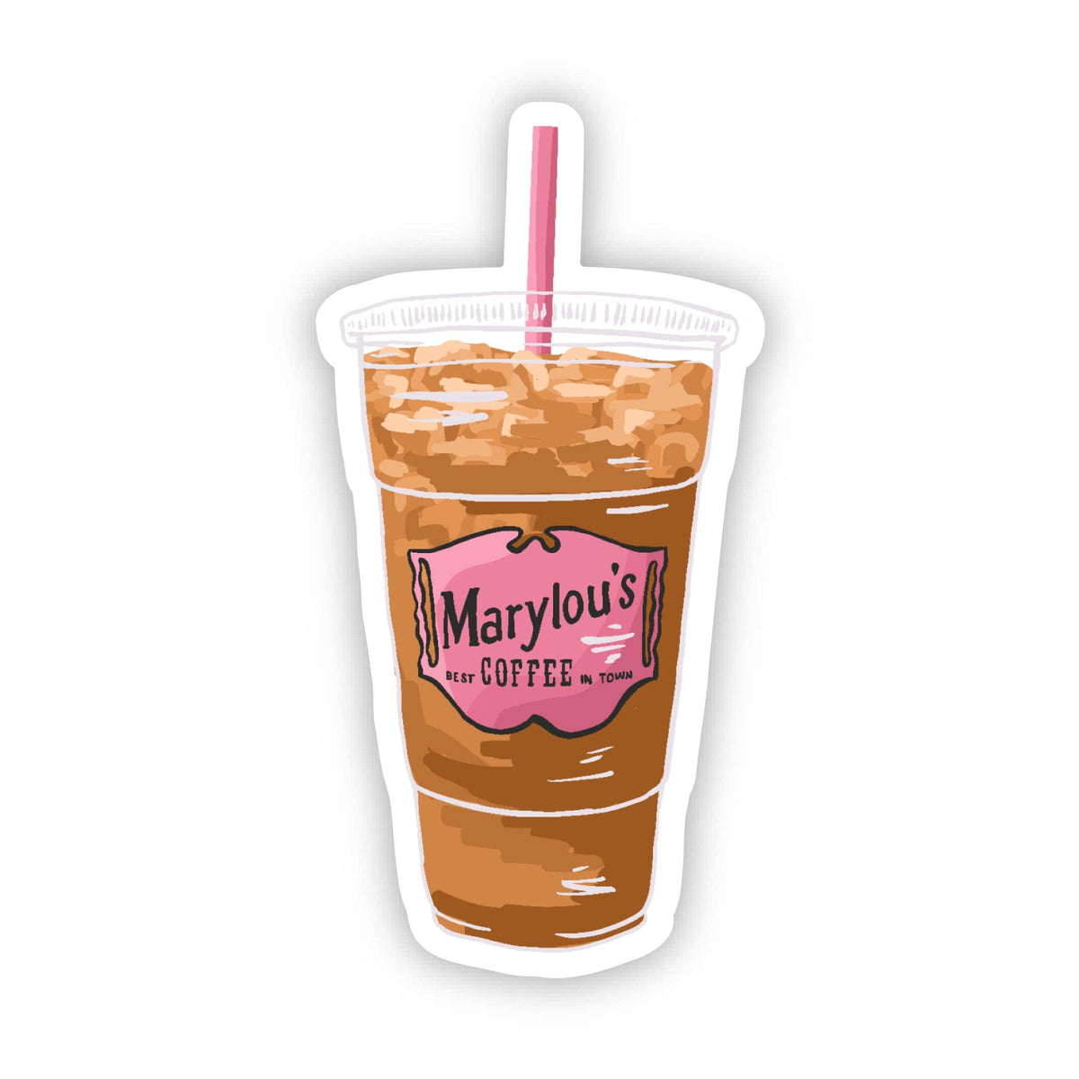 New England Iced Coffee Lou Sticker