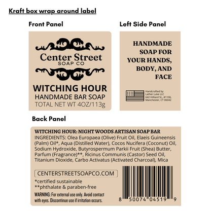 Witching Hour Halloween Handmade Soap Bar - 4oz