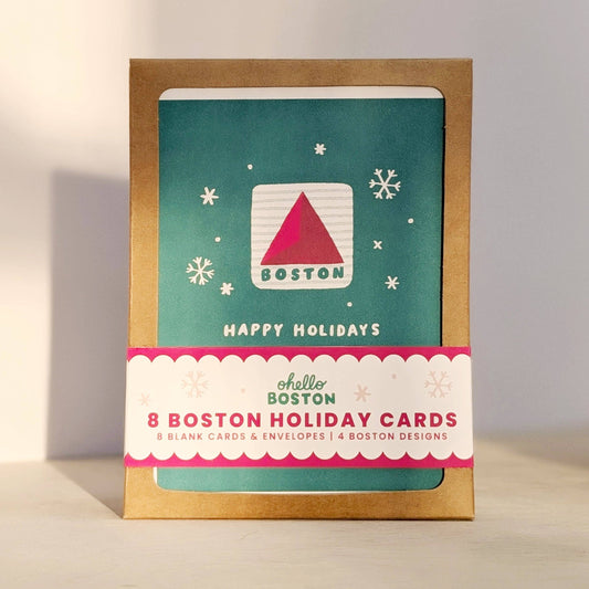 Bright & Merry Boston Holiday Card Pack - 4 Different Designs