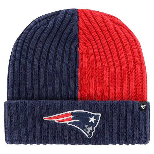 47 New England Patriots Blue Historic Fracture Cuff Mens Knit Hat