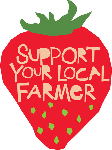 Support Local Farmer Strawberry Bumper Sticker